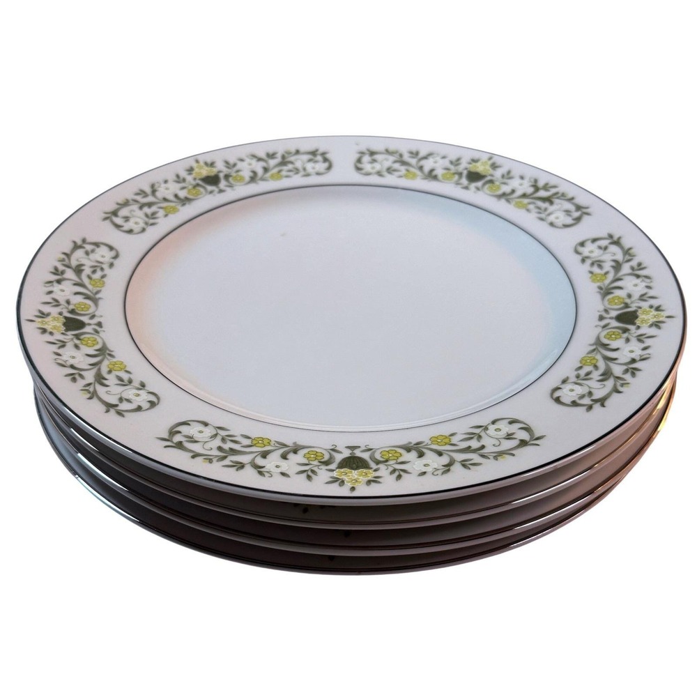 Sterling Fine China Salad Plate Set of 4 Florentine Floral 6' MCM Cottagecore